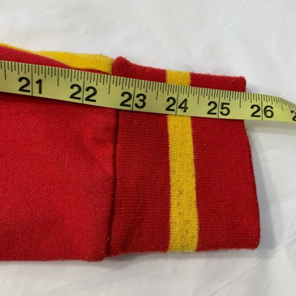 Carbon ESPANA Number 21 Track Jacket Fleece Lined Striped Spell Out Red Yellow M - Picture 12 of 12